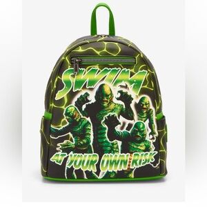 Universal Monsters Loungefly Creature From The Black Lagoon Swim Mini Backpack